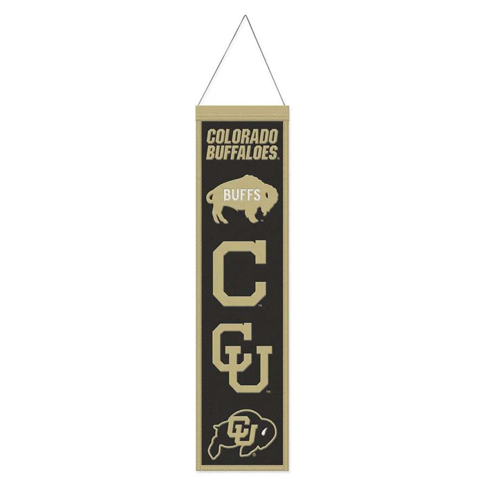 Colorado Buffaloes Wool Banner 8X32 in.