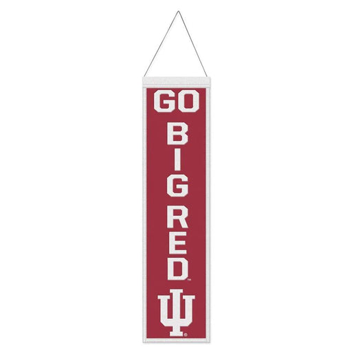 Indiana Hoosiers Wool Banner 8X32 in.