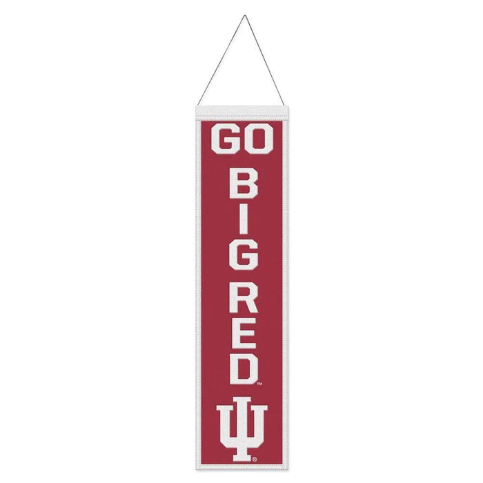 Indiana Hoosiers Wool Banner 8X32 in.