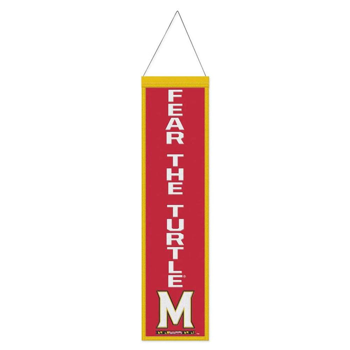 Maryland Terrapins Wool Banner 8X32 in.