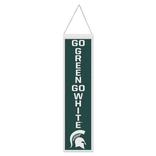 Michigan State Spartans Wool Banner 8X32 in.
