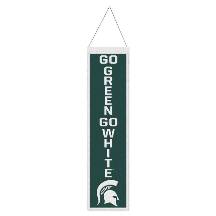 Michigan State Spartans Wool Banner 8X32 in.