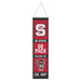 North Carolina State Wolfpack Wool Banner 8X32 in.