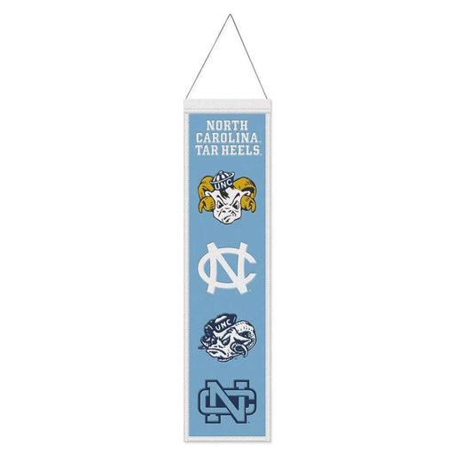 North Carolina Tar Heels Wool Banner 8X32 in.