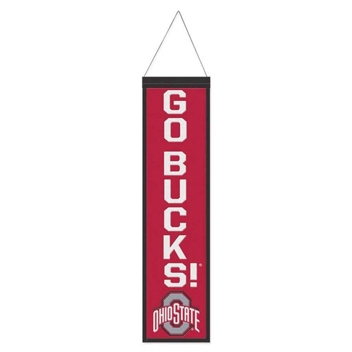 Ohio State Buckeyes Wool Banner 8X32 in.