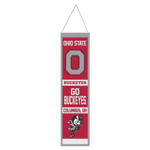 Ohio State Buckeyes Wool Banner 8X32 in.