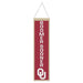 Oklahoma Sooners Wool Banner 8X32 in.