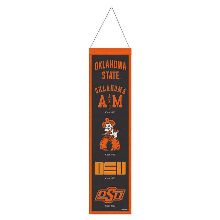Oklahoma State Cowboys Wool Banner 8X32 in.