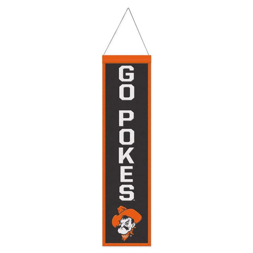 Oklahoma State Cowboys Wool Banner 8X32 in.