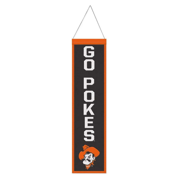 Oklahoma State Cowboys Wool Banner 8X32 in.