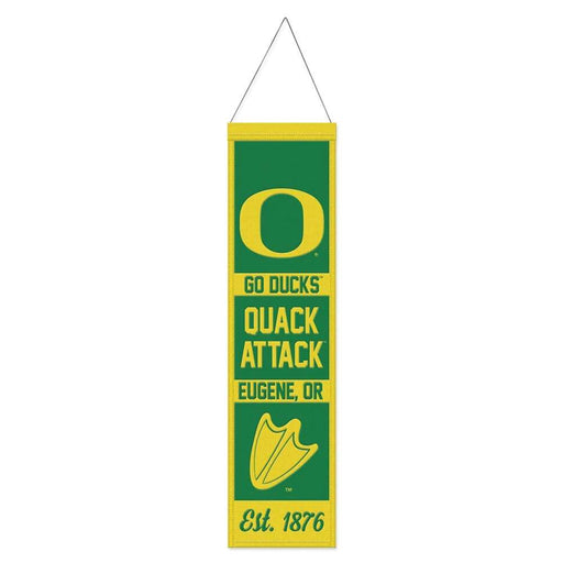 Oregon Ducks Wool Banner 8X32 in.