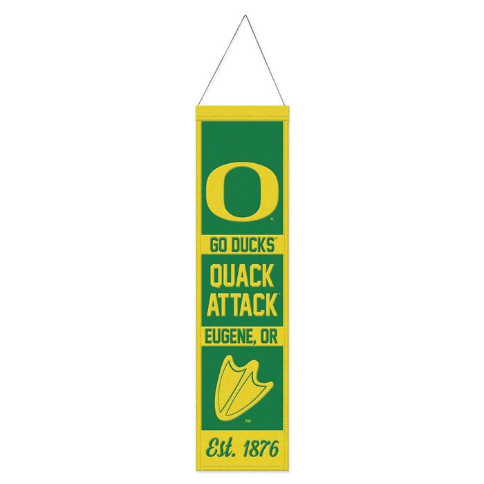 Oregon Ducks Wool Banner 8X32 in.