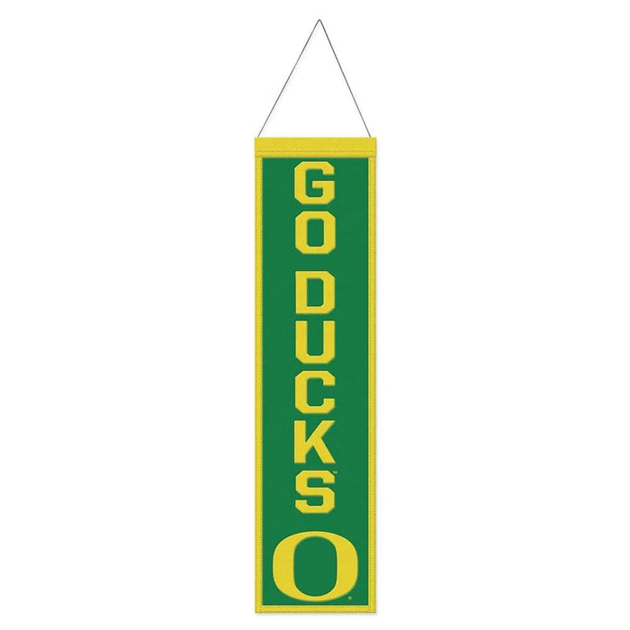 Oregon Ducks Wool Banner 8X32 in.