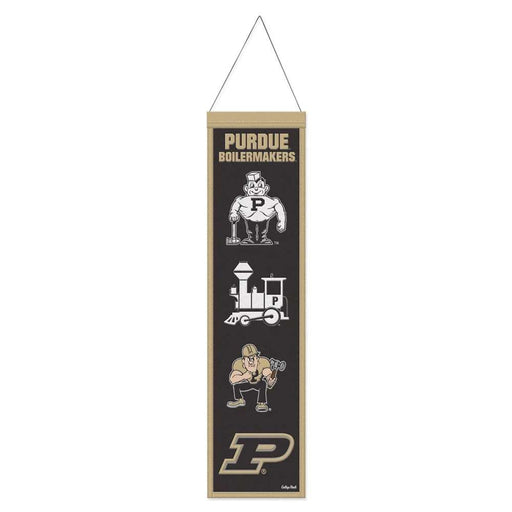 Purdue Boilermakers Wool Banner 8X32 in.