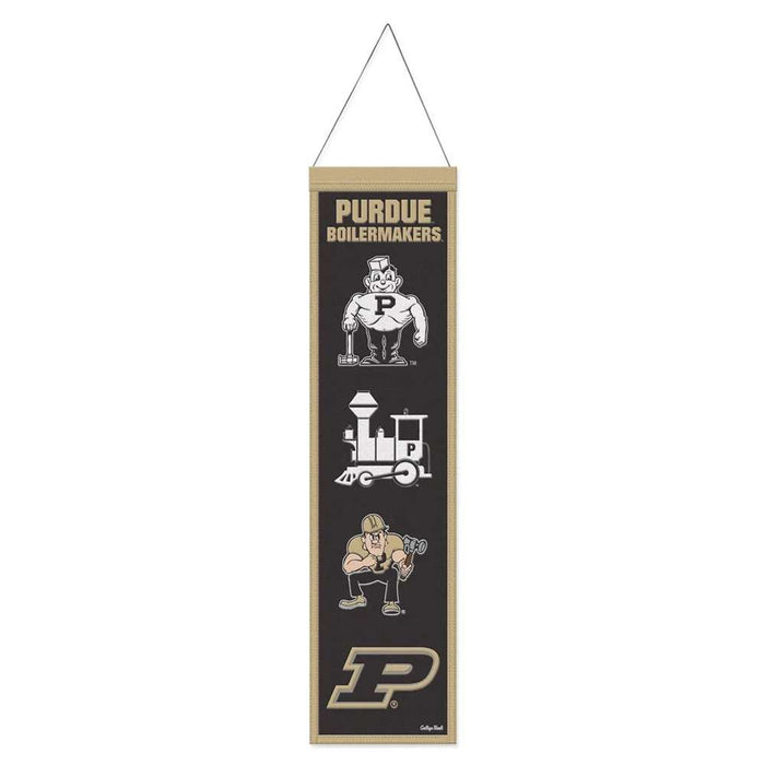 Purdue Boilermakers Wool Banner 8X32 in.