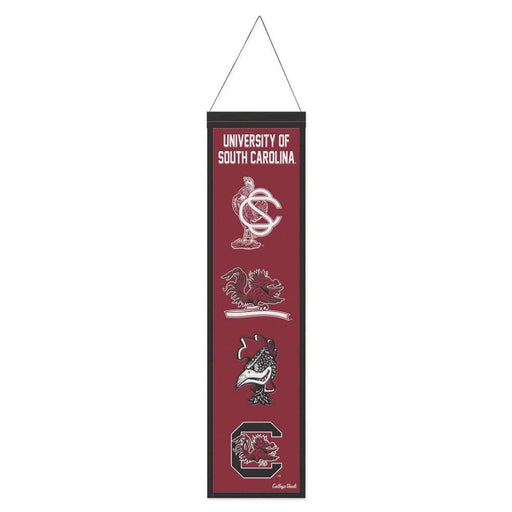South Carolina Gamecocks Wool Banner 8X32 in.