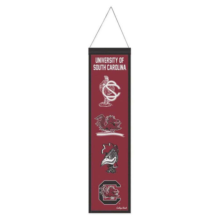 South Carolina Gamecocks Wool Banner 8X32 in.