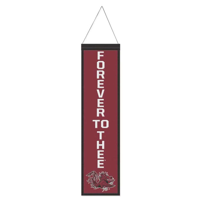 South Carolina Gamecocks Wool Banner 8X32 in.