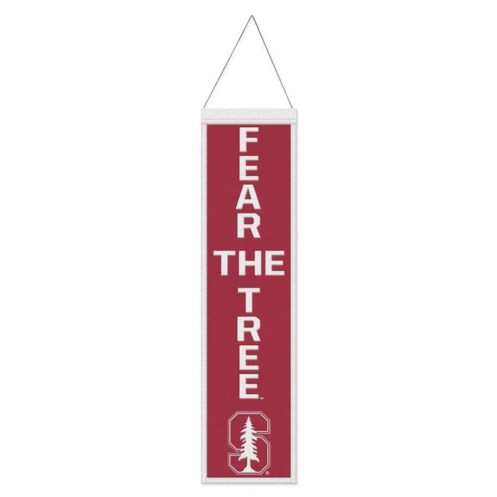Stanford Cardinal Wool Banner 8X32 in.