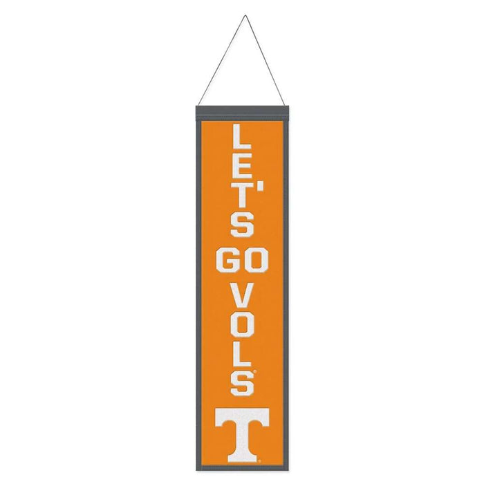 Tennessee Volunteers Wool Banner 8X32 in.