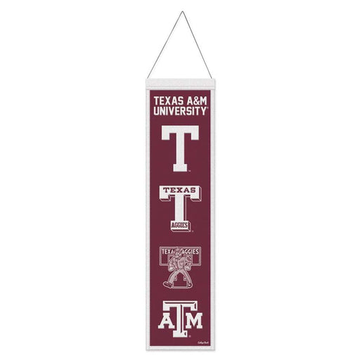 Texas A&M Aggies Wool Banner 8X32 in.