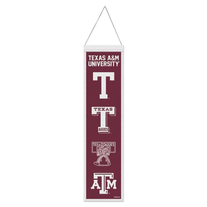 Texas A&M Aggies Wool Banner 8X32 in.