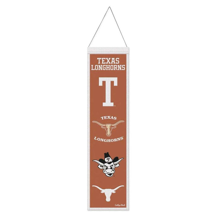 Texas Longhorns Wool Banner 8X32 in.
