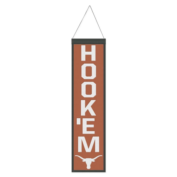 Texas Longhorns Wool Banner 8X32 in.