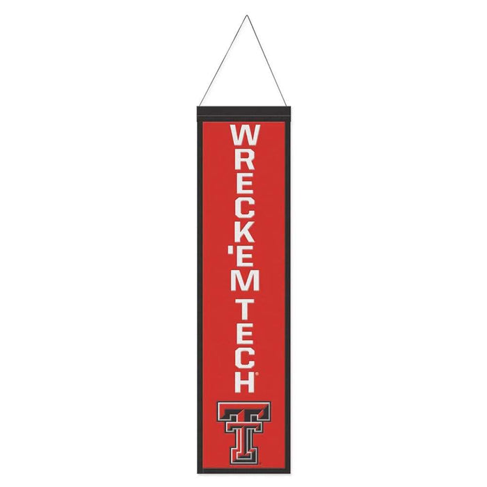 Texas Tech Red Raiders Wool Banner 8X32 in.