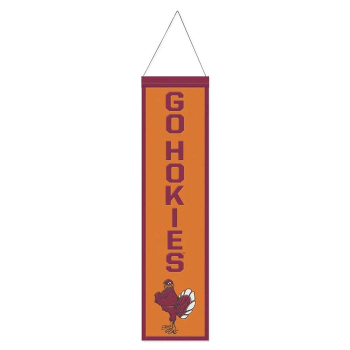 Virginia Tech Hokies Wool Banner 8X32 in.