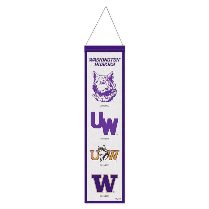 Washington Huskies Wool Banner 8X32 in.