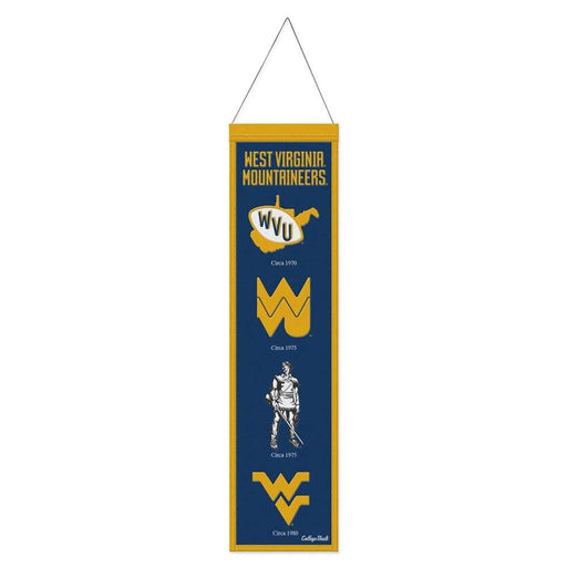 West Virginia Mountaineers Wool Banner 8X32 in.