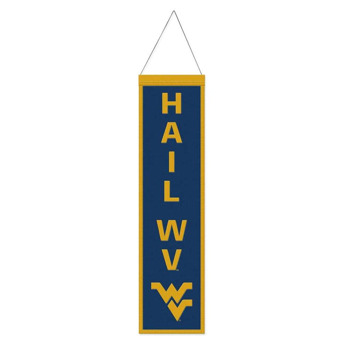 West Virginia Mountaineers Wool Banner 8X32 in.