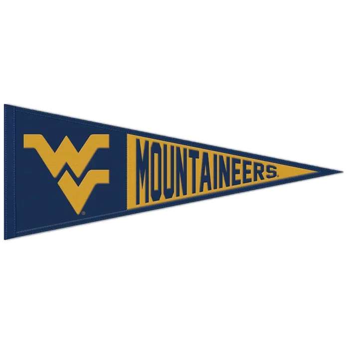 West Virginia Mountaineers Wool Pennant 13X32 in.