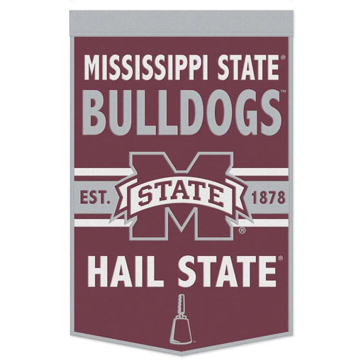 Mississippi State Bulldogs Wool Banner 24X38 in.