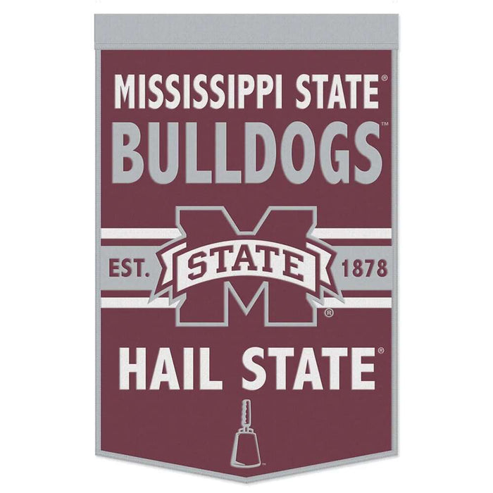 Mississippi State Bulldogs Wool Banner 24X38 in.