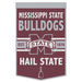 Mississippi State Bulldogs Wool Banner 24X38 in.