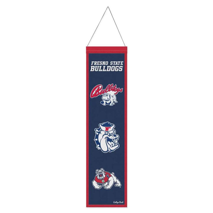 Fresno State Bulldogs Wool Banner 8X32 in.