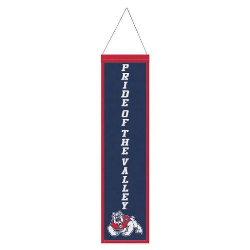 Fresno State Bulldogs Wool Banner 8X32 in.
