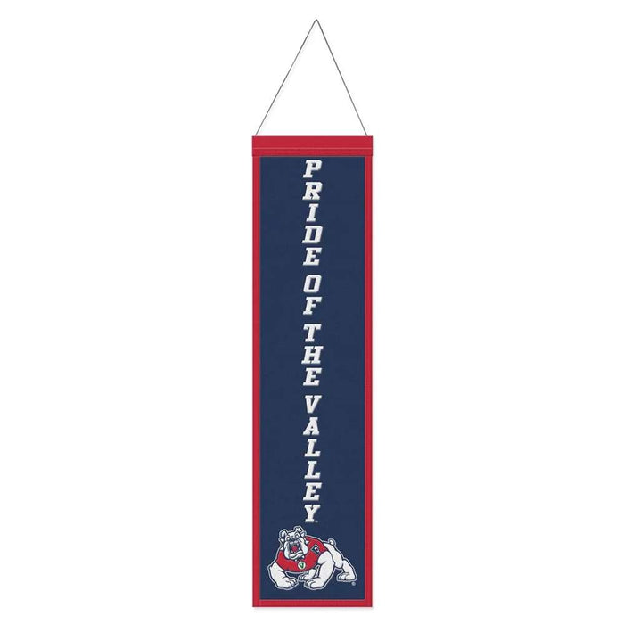 Fresno State Bulldogs Wool Banner 8X32 in.