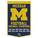 Michigan Wolverines 12 Time National Champions Wool Banner 24X38 in.