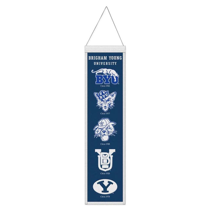 BYU Cougars Wool Banner 8X32 in.