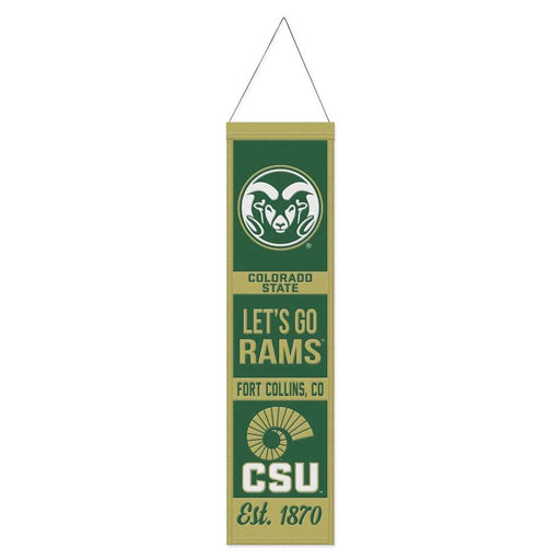 Colorado State Rams Wool Banner 8X32 in.