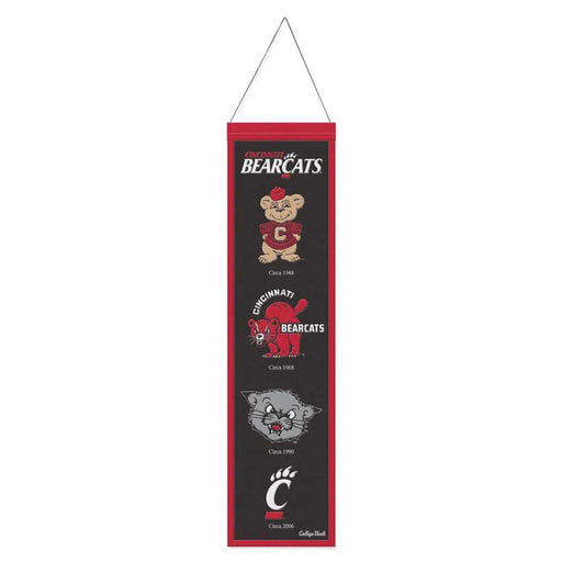 Cincinnati Bearcats Wool Banner 8X32 in.