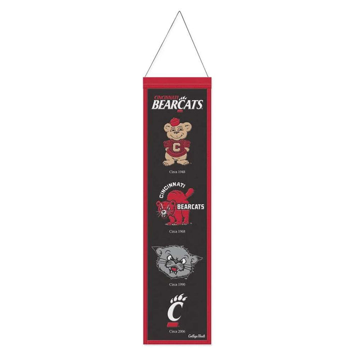 Cincinnati Bearcats Wool Banner 8X32 in.