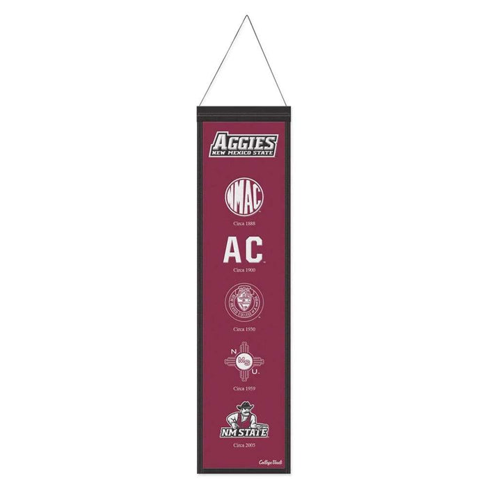 New Mexico State Aggies Wool Banner 8X32 in.
