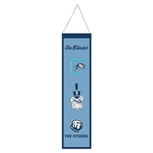 The Citadel Bulldogs Wool Banner 8X32 in.