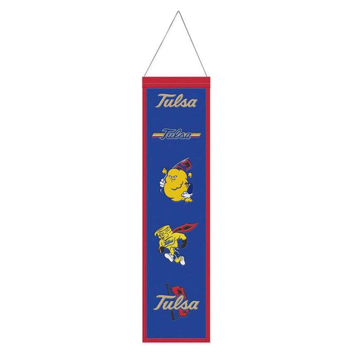 Tulsa Golden Hurricanes Wool Banner 8X32 in.