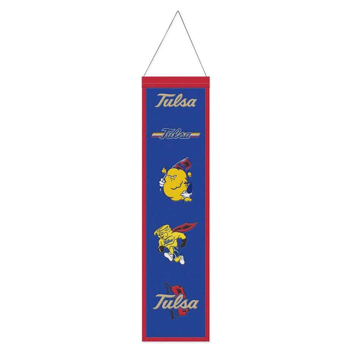 Tulsa Golden Hurricanes Wool Banner 8X32 in.