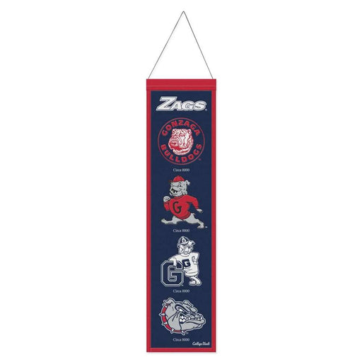 Gonzaga Bulldogs Wool Banner 8X32 in.